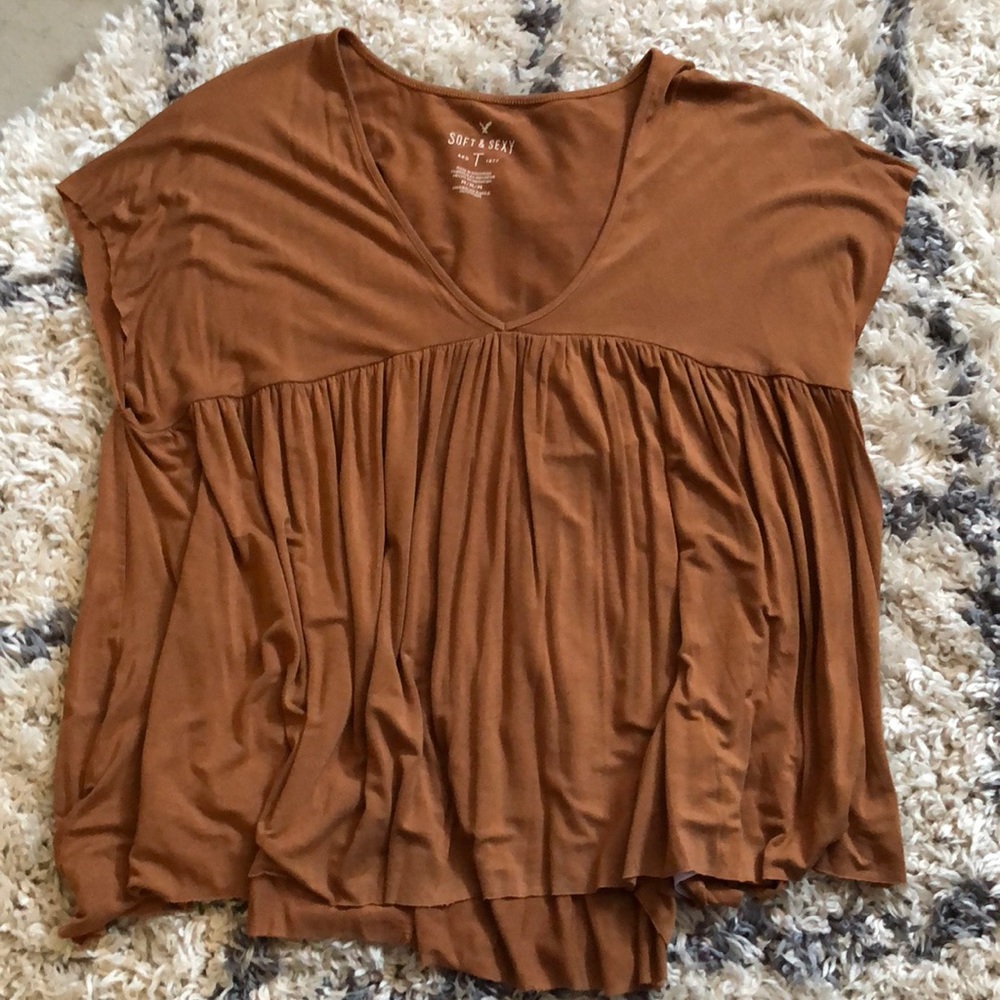 Brown “Soft & Sexy” Shirt from American Eagle